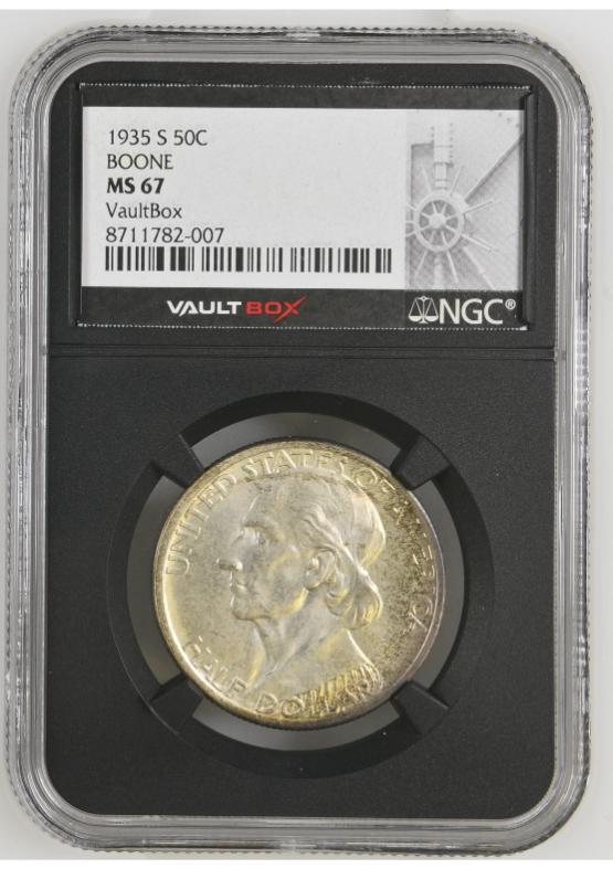 1935-S 50C BOONE NGC MS67 FRONT