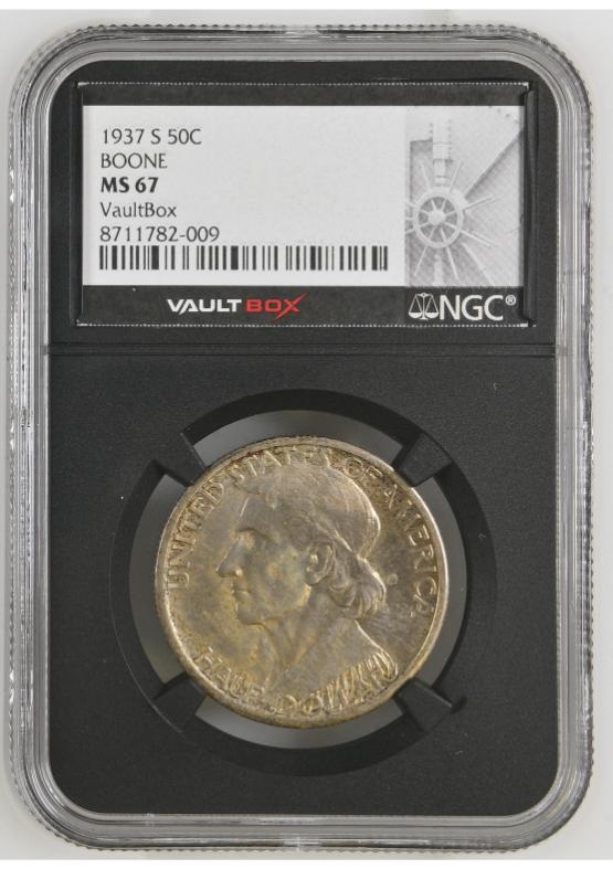 1937-S 50C BOONE NGC MS67 FRONT