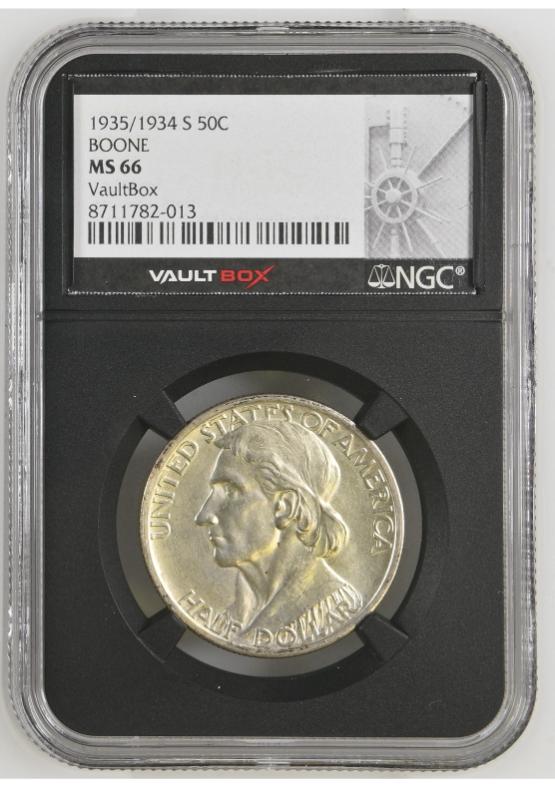 1935/1934-S 50C BOONE NGC MS66 FRONT