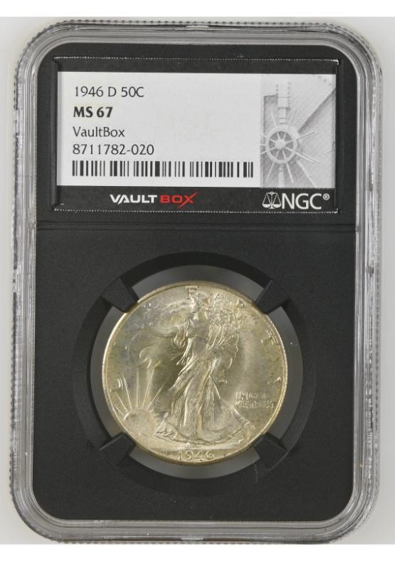1946-D 50C NGC MS67 FRONT