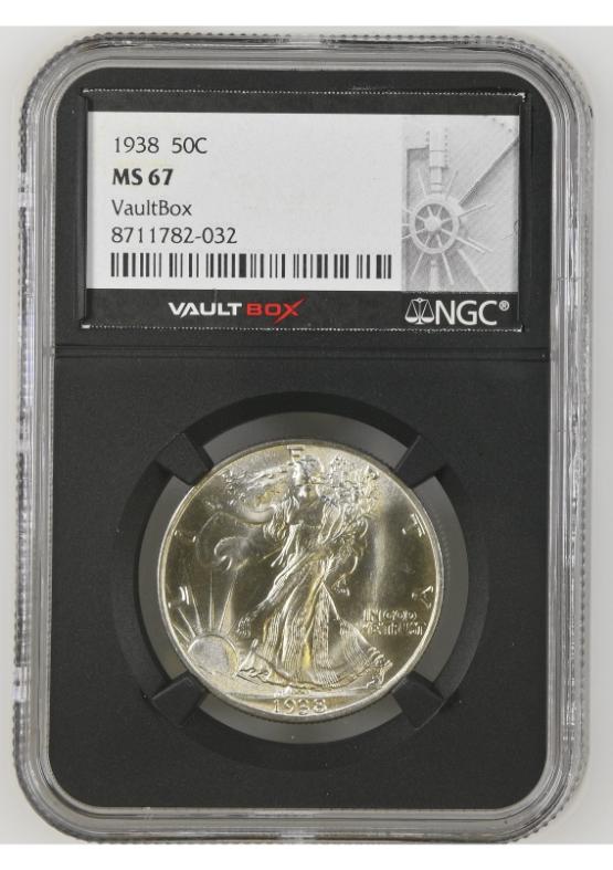 1938 50C NGC MS67 FRONT