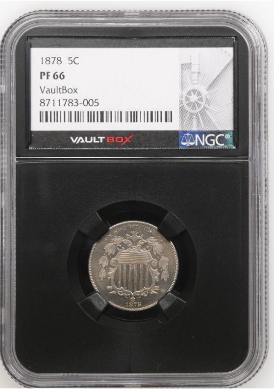 1878 5C NGC PF66 FRONT