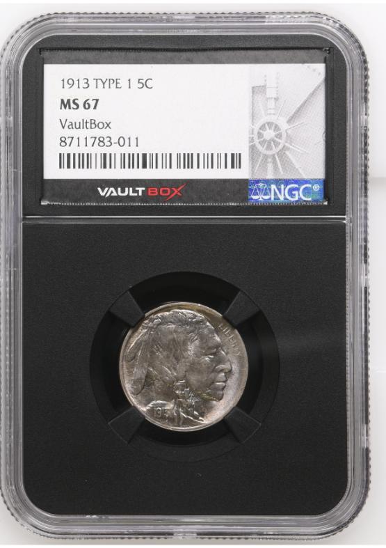 1913 TYPE 1 5C NGC MS67 FRONT