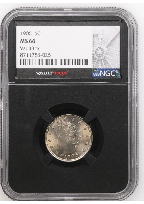 1906 5C NGC MS66 FRONT