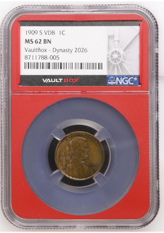 1909-S VDB 1C NGC MS62BN FRONT