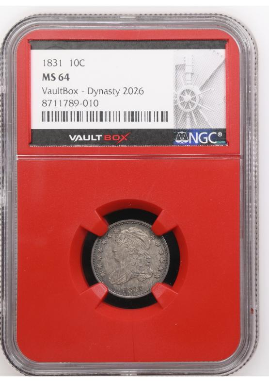 1831 10C NGC MS64 FRONT