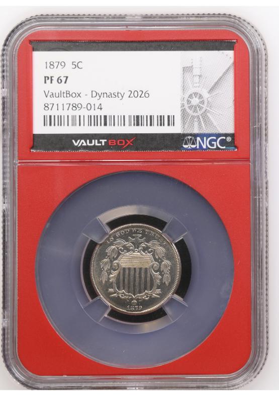 1879 5C NGC PF67 FRONT