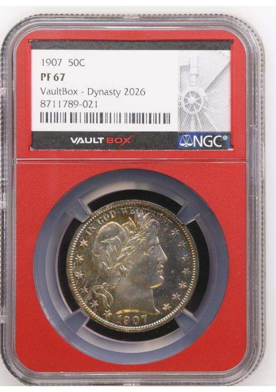 1907 50C NGC PF67 FRONT