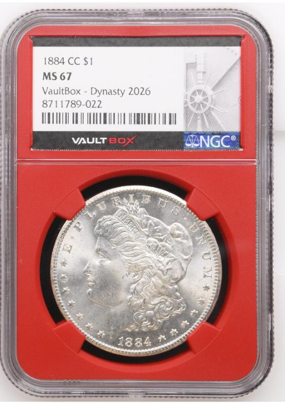 1884-CC $1 NGC MS67 FRONT