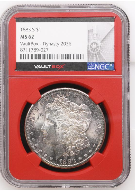 1883-S $1 NGC MS62 FRONT
