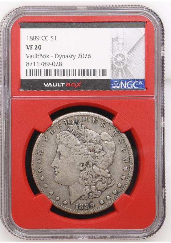 1889-CC $1 NGC VF20 FRONT