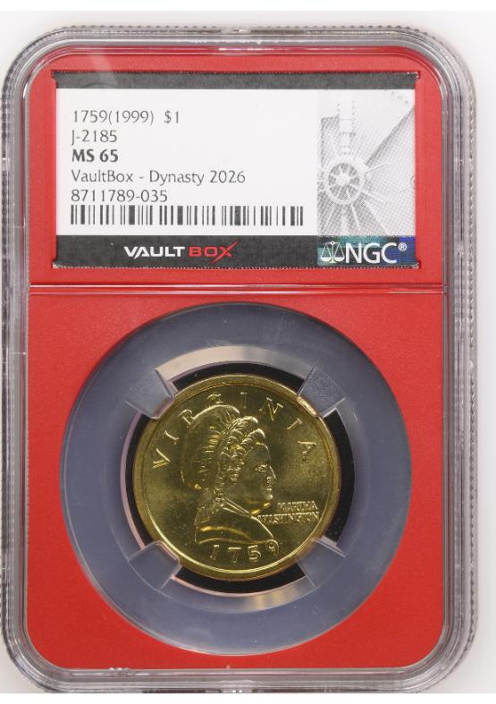 1759(1999) $1 J-2185 NGC MS65 FRONT