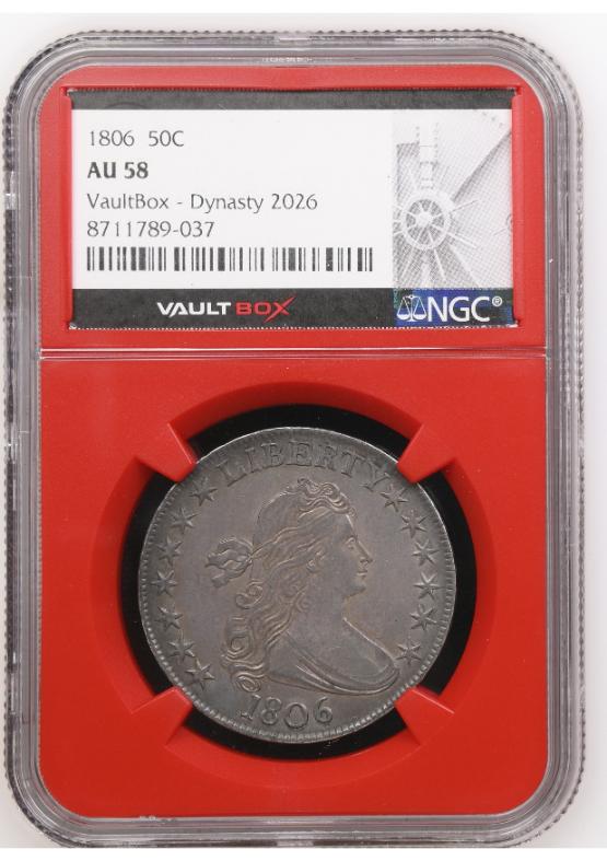 1806 50C NGC AU58 FRONT
