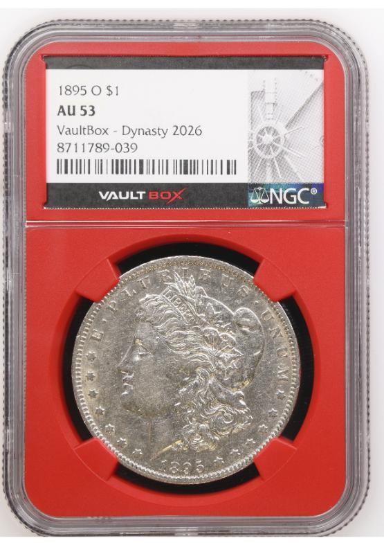 1895-O $1 NGC AU53 FRONT