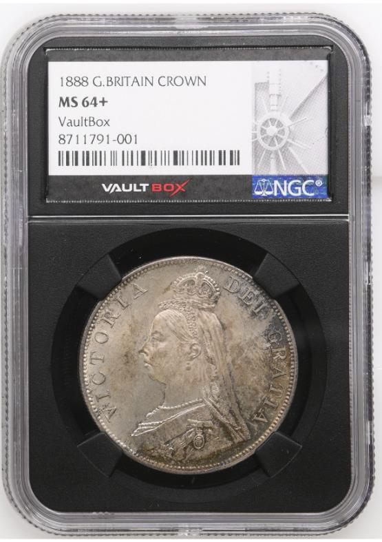 1888 G.BRITAIN CROWN NGC MS64+ FRONT