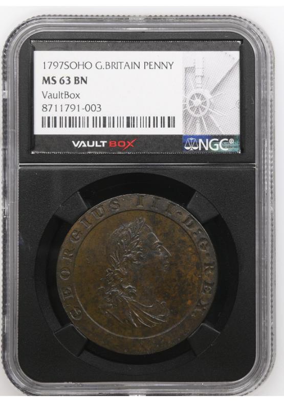 1797SOHO G.BRITAIN PENNY NGC MS63BN FRONT