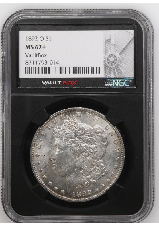 1892-O $1 NGC MS62+ FRONT