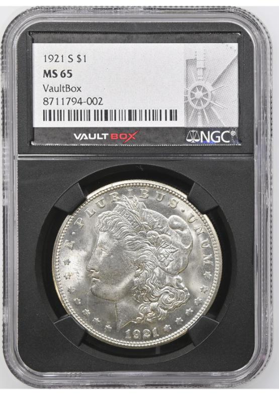1921-S $1 NGC MS65 FRONT