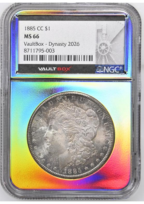 1885-CC $1 NGC MS66 TONER FRONT