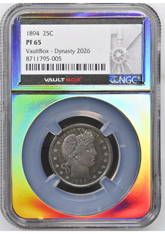 1894 25C NGC PF65 TONER FRONT