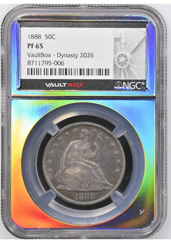 1888 50C NGC PF65 TONER FRONT