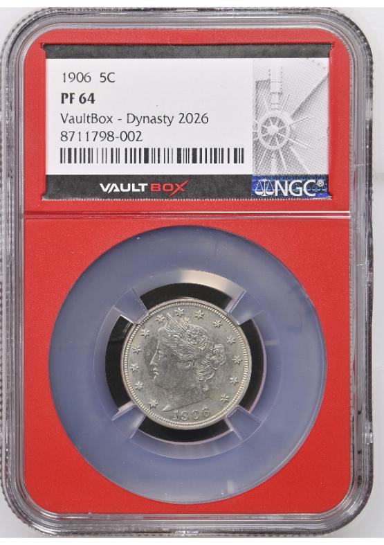 1906 5C NGC PF64 FRONT