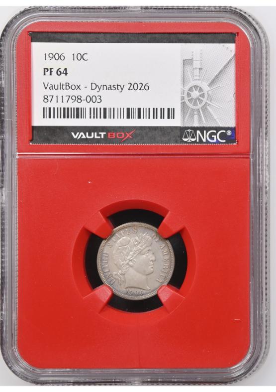 1906 10C NGC PF64 FRONT