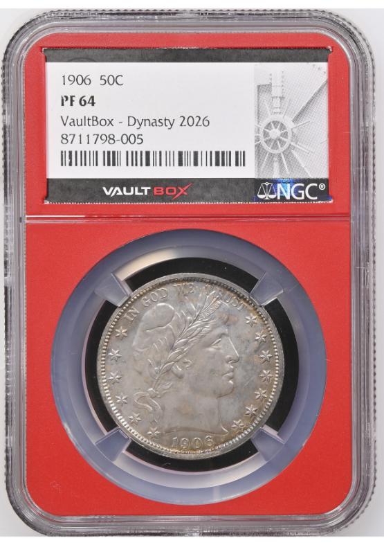 1906 50C NGC PF64 FRONT