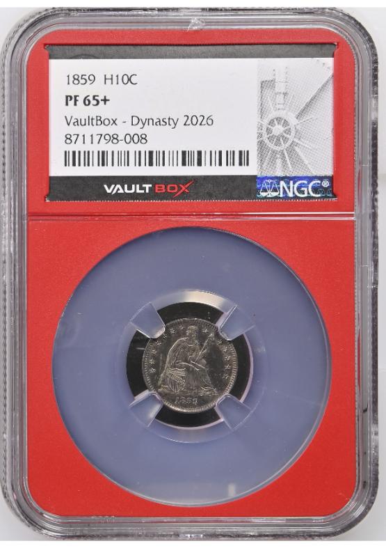 1859 H10C NGC PF65+ FRONT