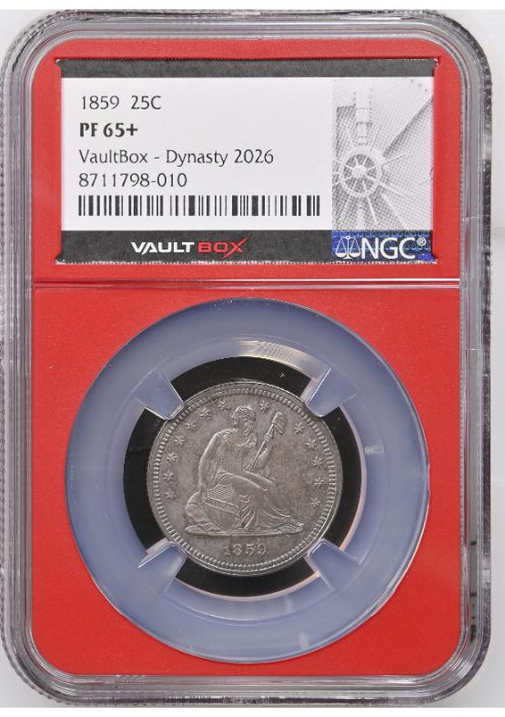 1859 25C NGC PF65+ FRONT