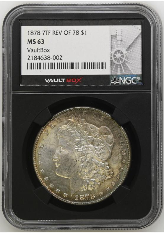 1878 7TF REV OF 78 $1 NGC MS63 FRONT