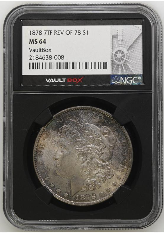 1878 7TF REV OF 78 $1 NGC MS64 FRONT
