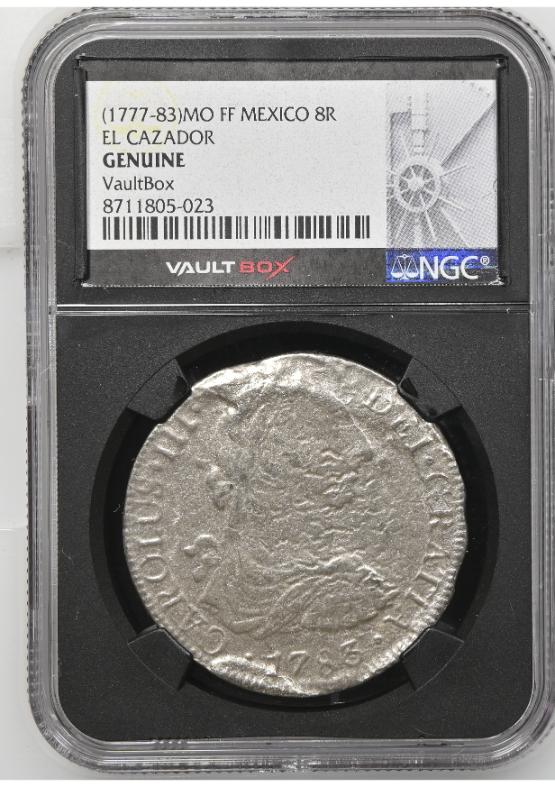 (1777-83)MO FF MEXICO 8R EL CAZADOR NGC GENUINE FRONT