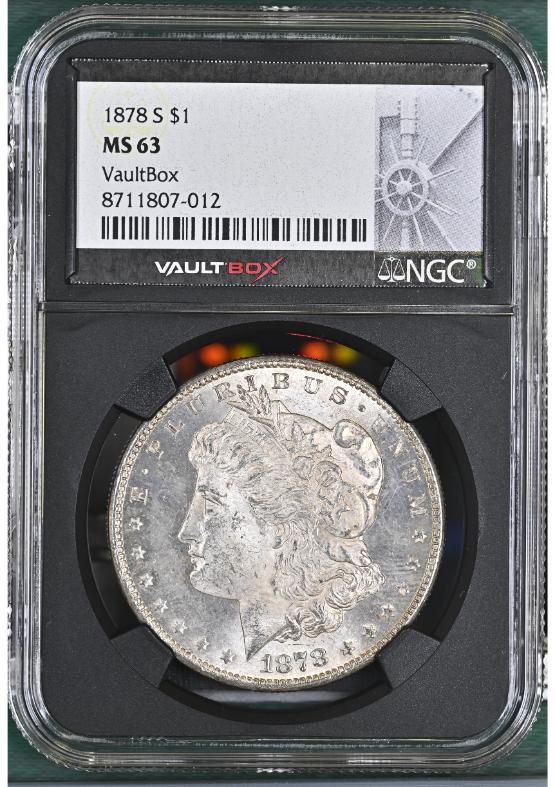 1878-S $1 NGC MS63 FRONT