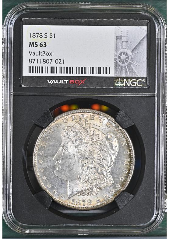 1878-S $1 NGC MS63 FRONT