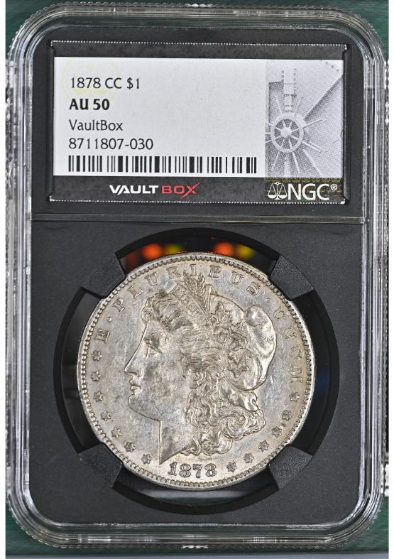 1878-CC $1 NGC AU50 FRONT