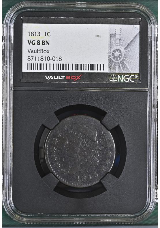 1813 1C NGC VG8BN FRONT