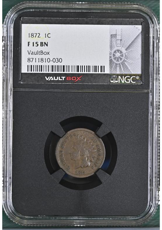 1872 1C NGC F15BN FRONT
