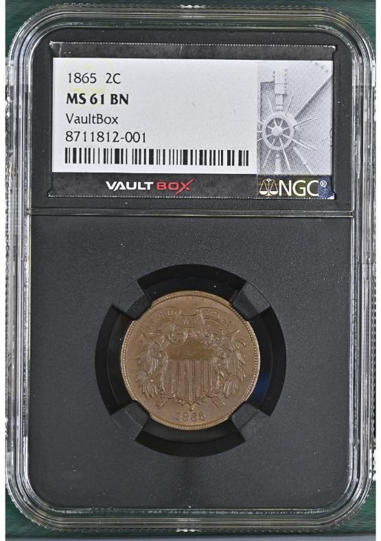 1865 2C NGC MS61BN FRONT