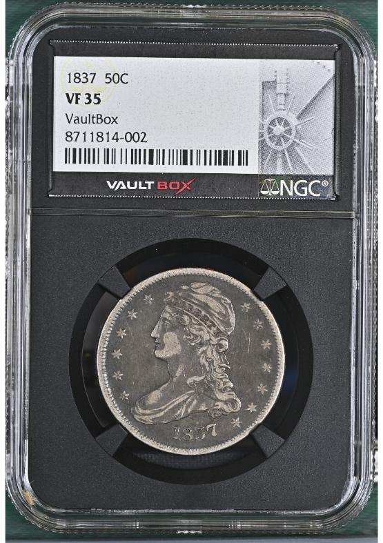 1837 50C NGC VF35 FRONT