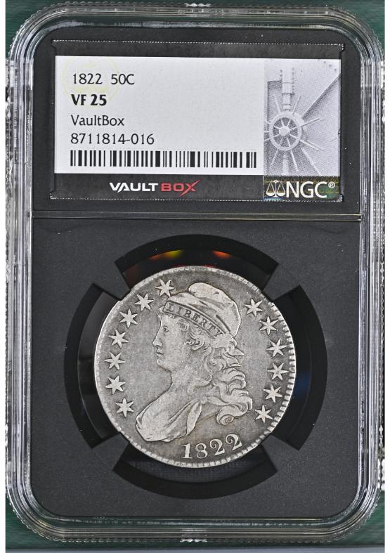 1822 50C NGC VF25 FRONT