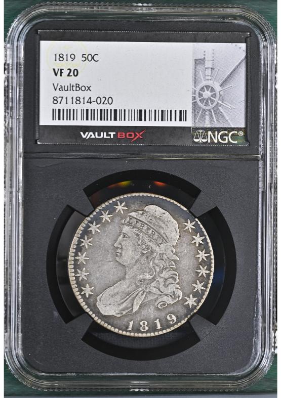 1819 50C NGC VF20 FRONT