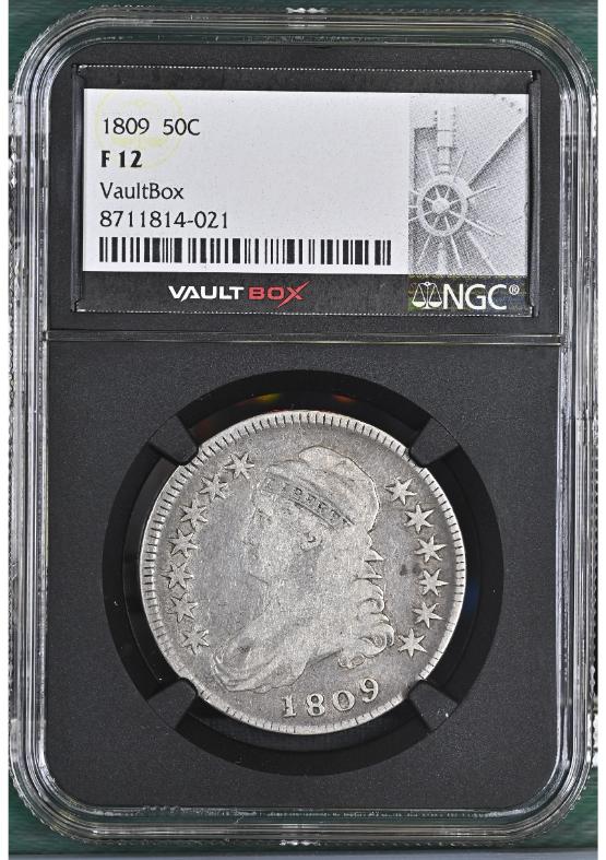 1809 50C NGC F12 FRONT