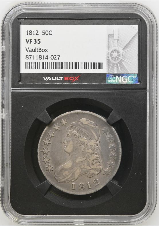 1812 50C NGC VF35 FRONT