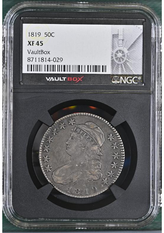 1819 50C NGC XF45 FRONT