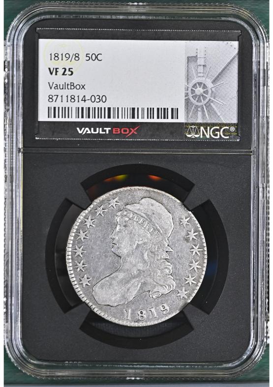 1819/8 50C NGC VF25 FRONT