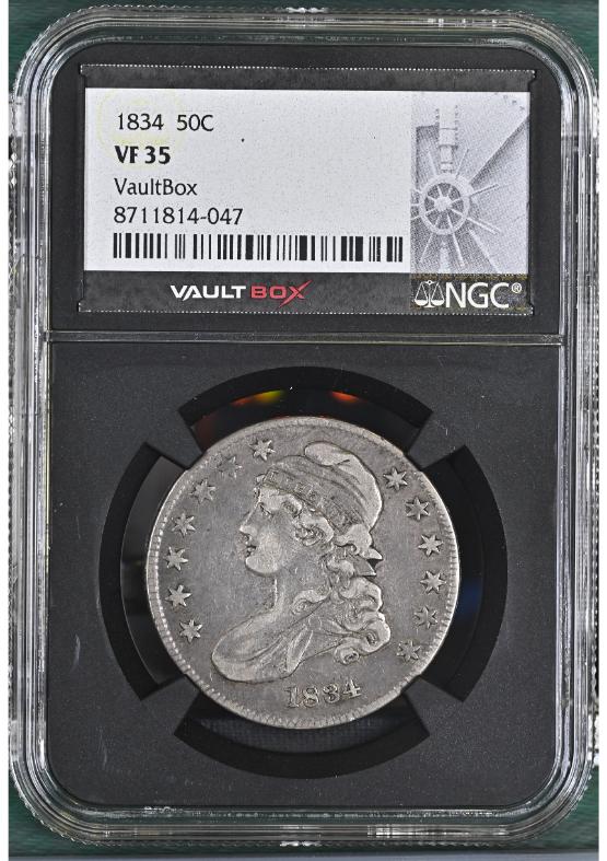 1834 50C NGC VF35 FRONT