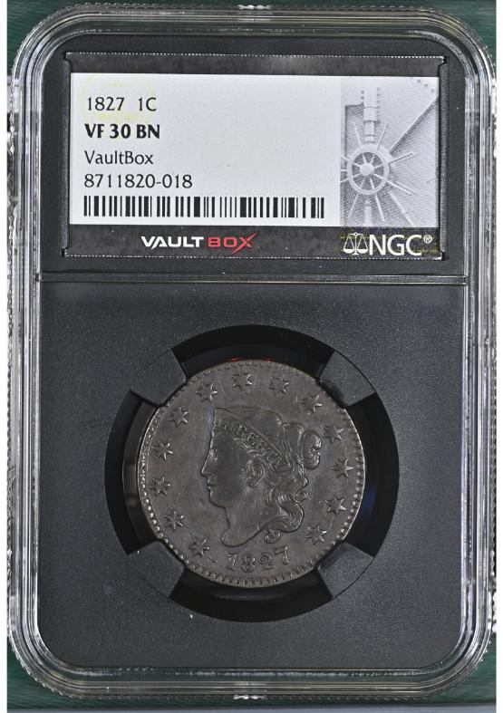 1827 1C NGC VF30BN FRONT