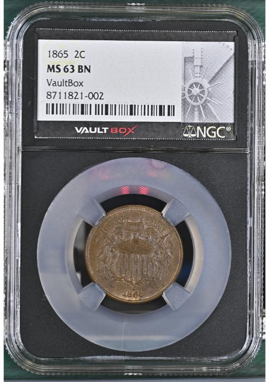 1865 2C NGC MS63BN FRONT