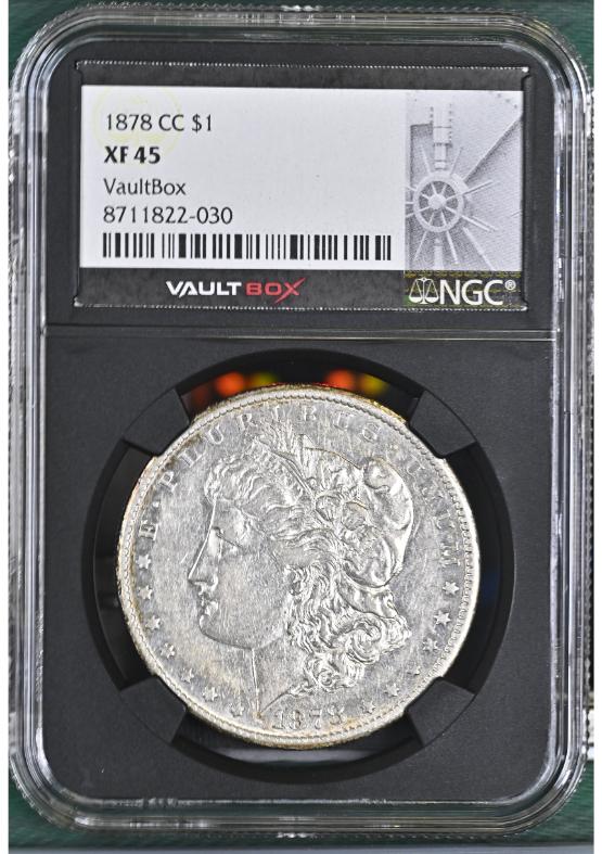 1878-CC $1 NGC XF45 FRONT